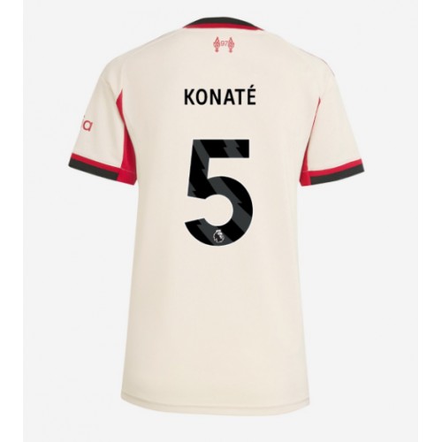 Stroje piłkarskie Liverpool Ibrahima Konate #5 Koszulka Wyjazdowej dla damskie 2025-26 Krótki Rękaw